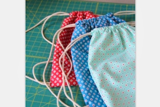 Beginner Sewing: Drawstring Back Pack (Virtual)